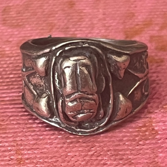 Vintage Inspired Art Nouveau Style Scarab Ring - Picture 3 of 8